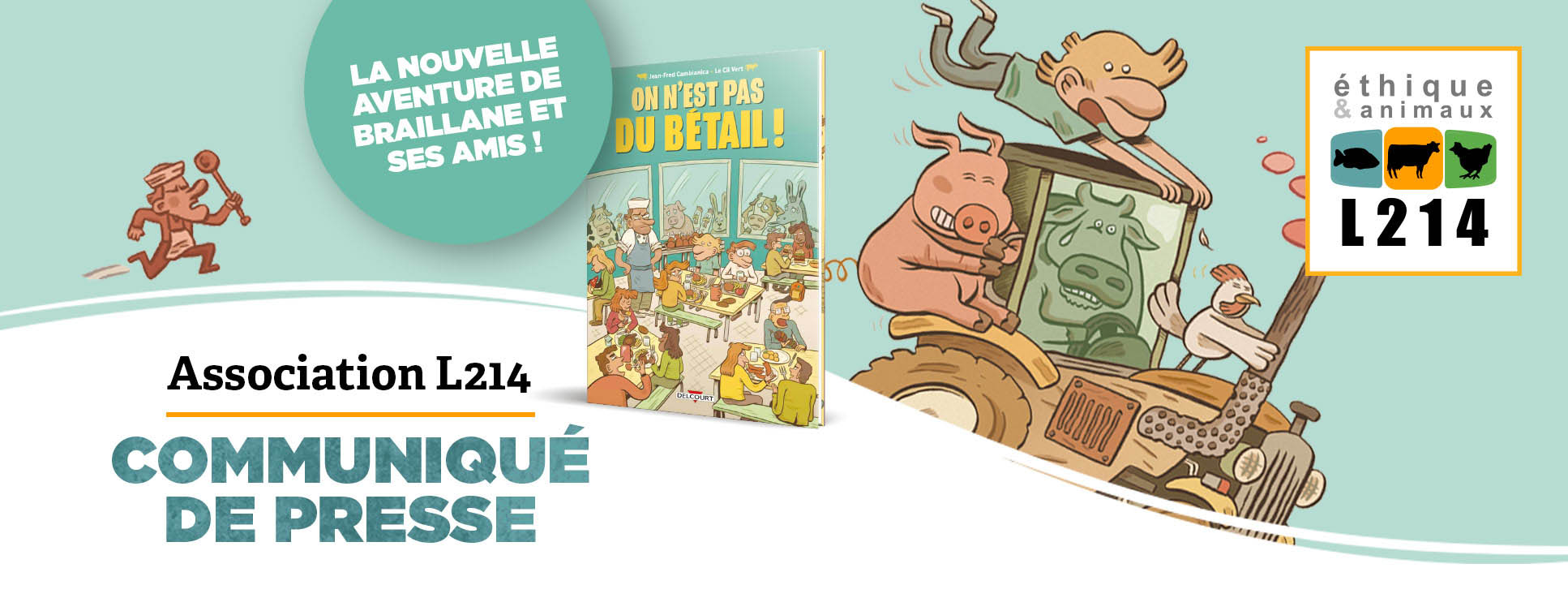 Communiqu&eacute; de presse L214&nbsp;- &Eacute;thique & Animaux